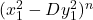 (x_{1}^2-Dy_{1}^2)^{n}