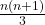 \frac{n(n+1)}{3}