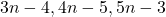 3n-4,4n-5,5n-3