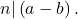 n|\left( a-b\right).