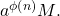 a^{\protect\phi \left( n\right) }M.