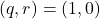 (q,r)=(1,0)