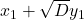 x_1+\sqrt{D}y_1