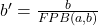 b'=\frac{b}{FPB(a,b)}